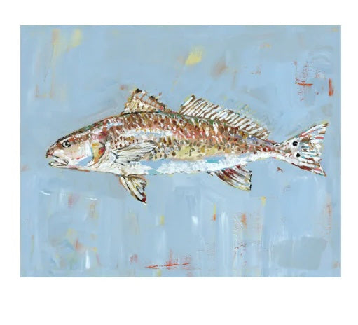 Chelsea McShane Art Redfish Canvas 14X11