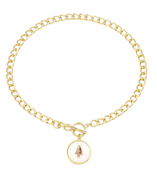 Florida State Pearl Pendant Necklace