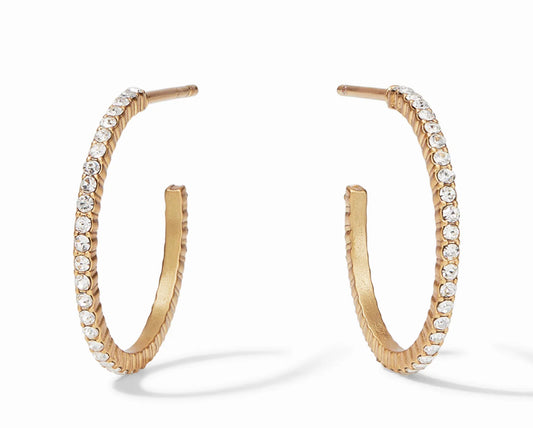 Julie Vos Windsor Hoop In Cubic Zirconia