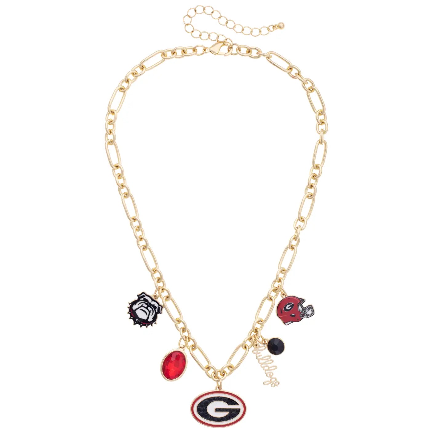 Georgia Bulldogs Gameday Charm Necklace