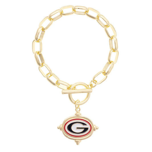 Georgia Bulldogs Logo Intaglio Bracelet