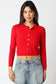 Gianna Knit Cardigan In Red
