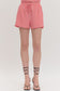 Gingham High Waist Shorts