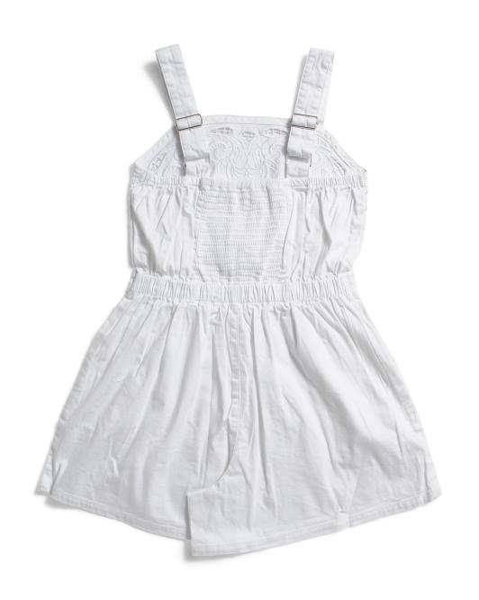 Girls Multi Embroidered Romper