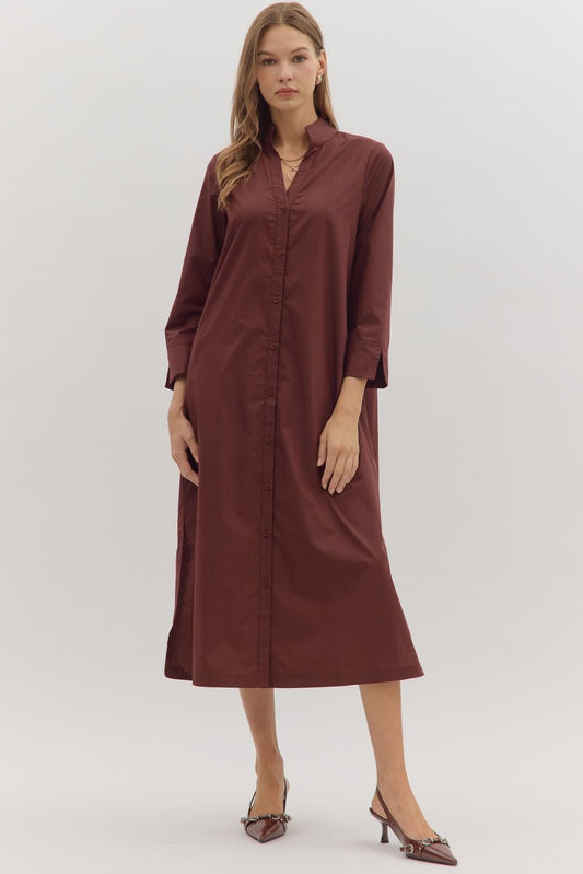 Go Getter Midi In Merlot