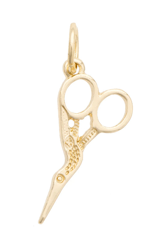 Golden Scissors Charm