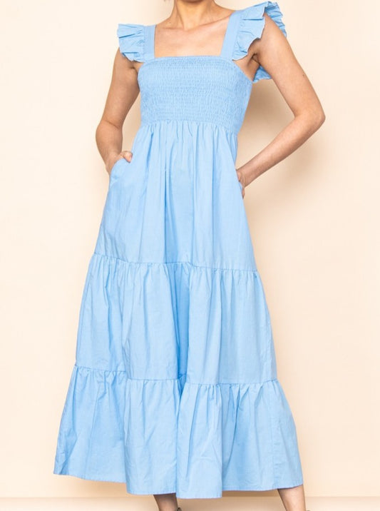 Grace Maxi Dress in Blue