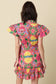 Guana Cay Floral Ruffle Wrap Mini Dress