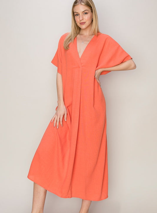 Cover Up Kaftan in Orange