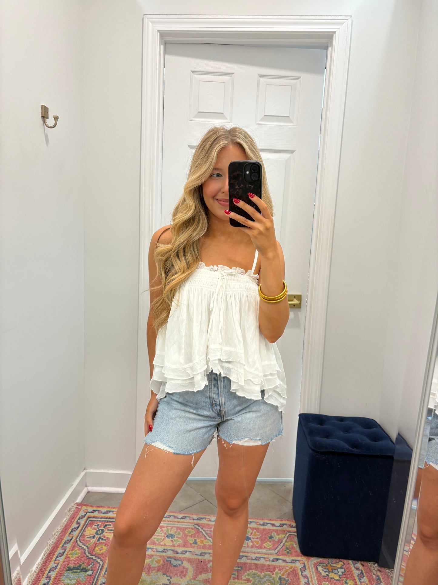 Handkerchief Hem Cami Top