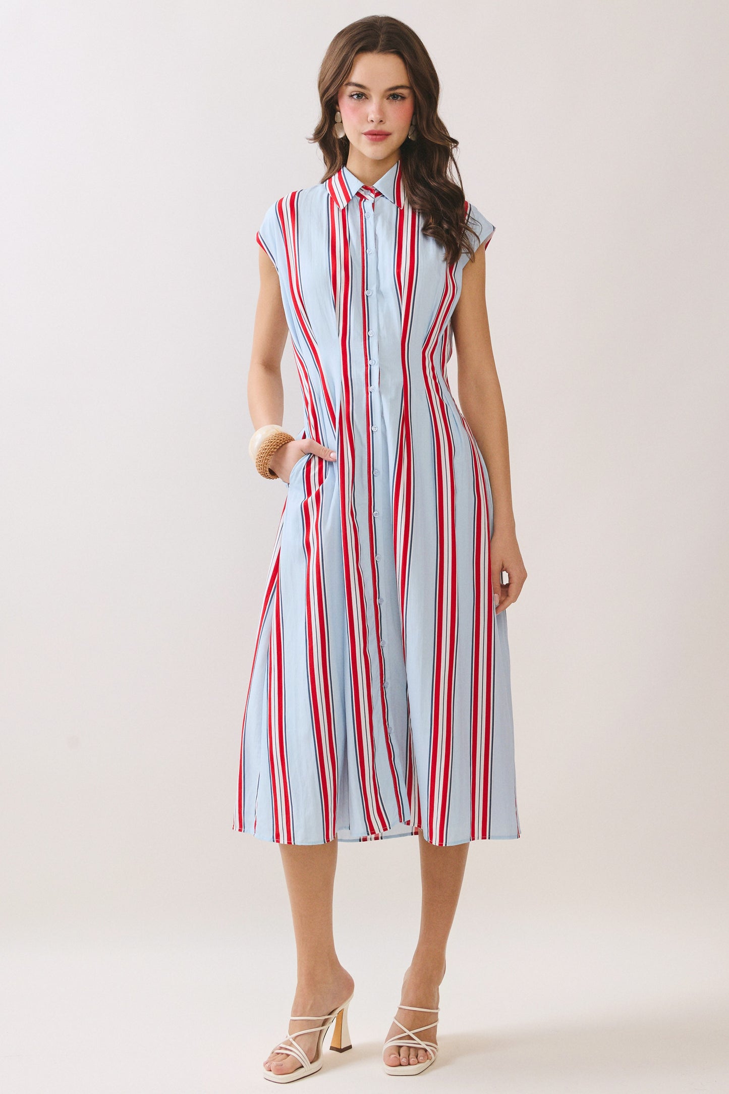Ole Miss Red & Blue Midi Dress