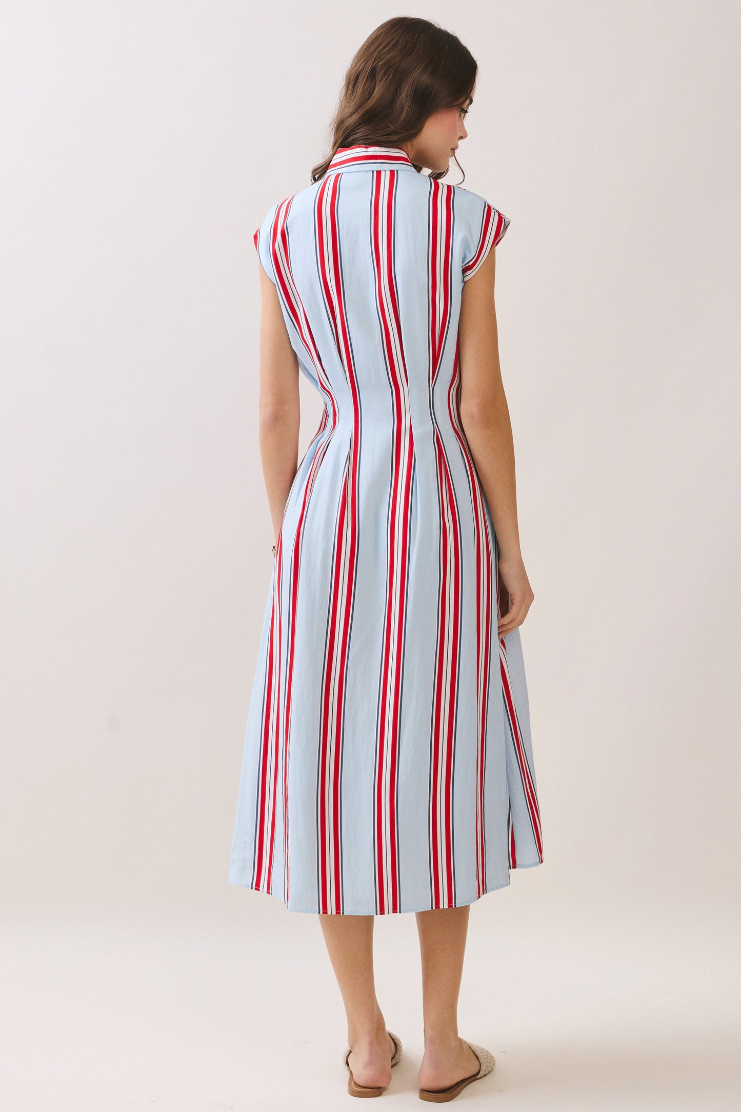 Ole Miss Red & Blue Midi Dress