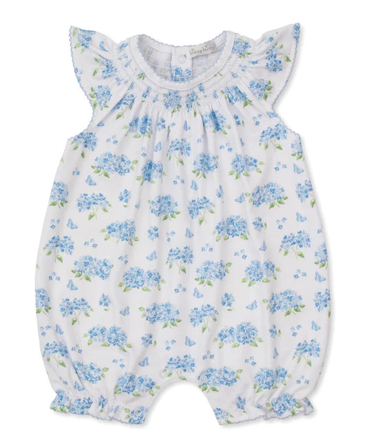 Kissy Kissy Heavenly Hydrangeas Blue Short Playsuit