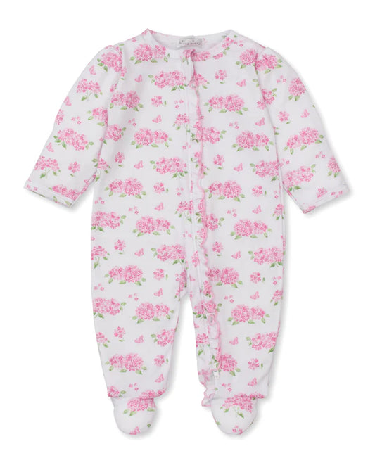 Kissy Kissy Heavenly Hydrangeas Pink Zip Footie