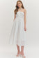 Here Comes The Sun Midi Dress In Off White