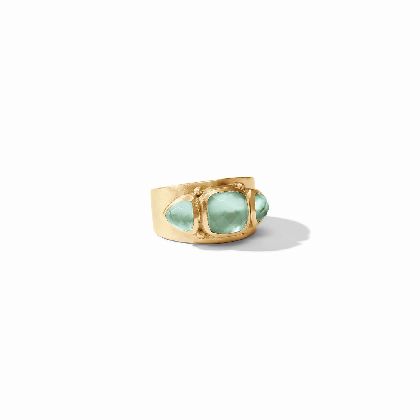 Julie Vos Aquitaine Ring In Iridescent Aquamarine Blue 8