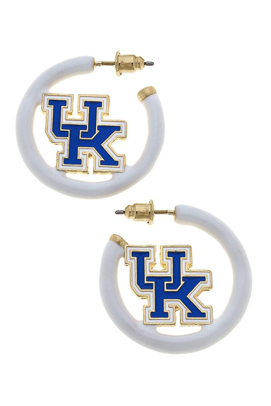 Kentucky Logo Circle Earrings