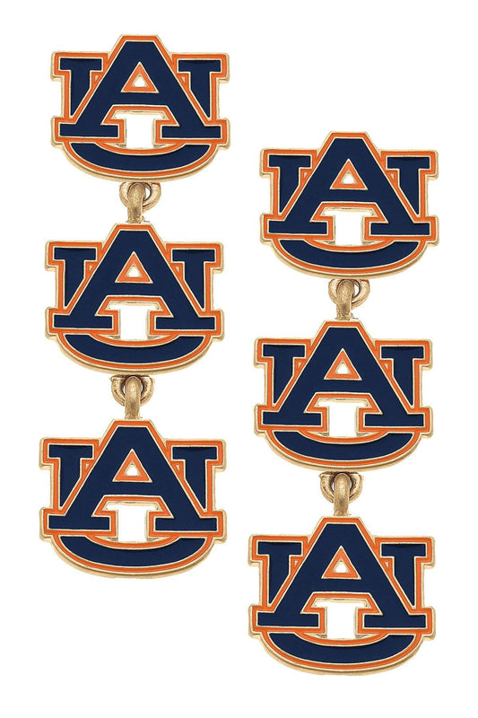 Auburn Triple Drop Earring