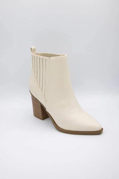 Gwen Booties In Cream