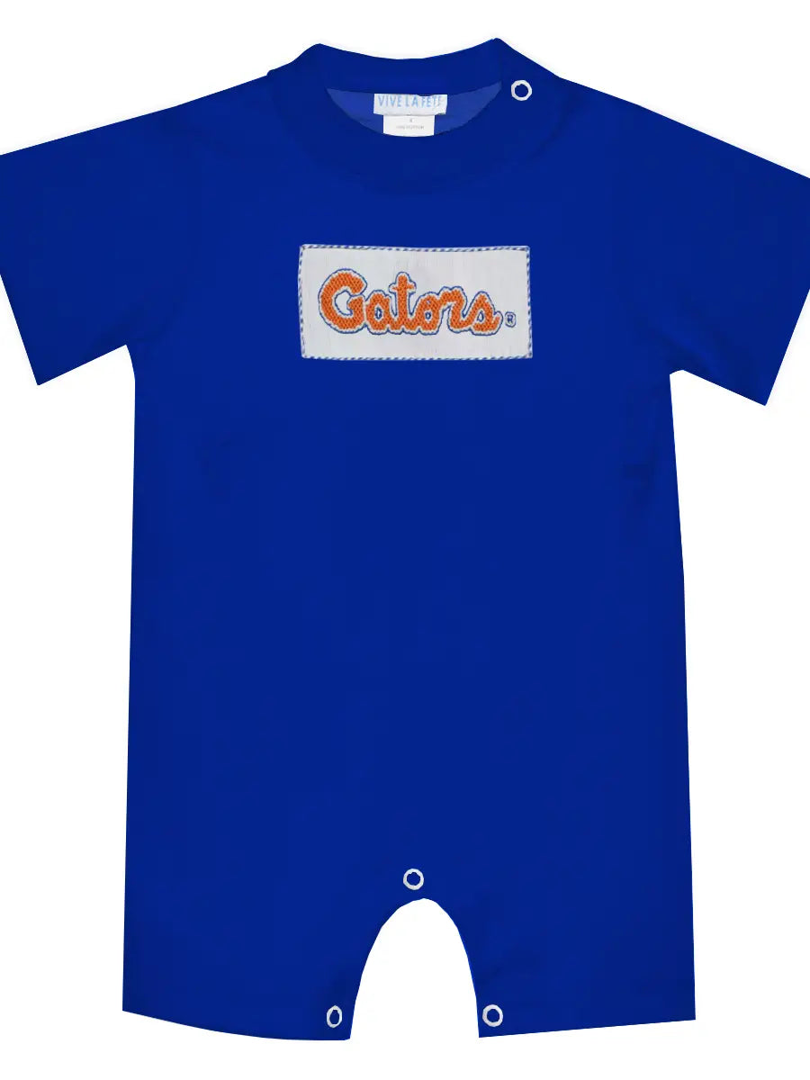 Florida Gators Smocked Boys Romper