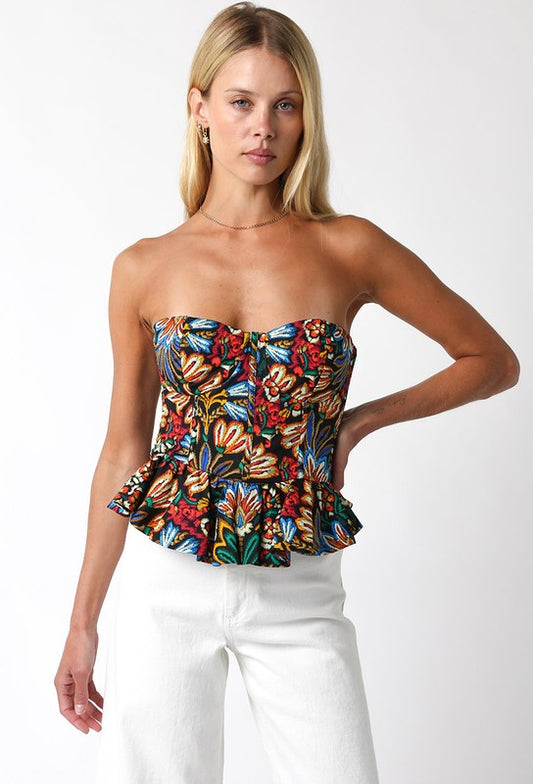 Meet Me In Merida Strapless Top