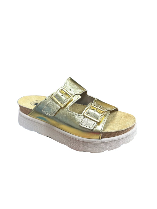 OTBT Gold Buckle Platform Sandal
