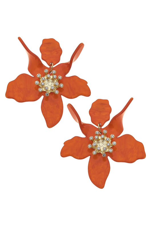 Chloe Earrings In Burnt Orange