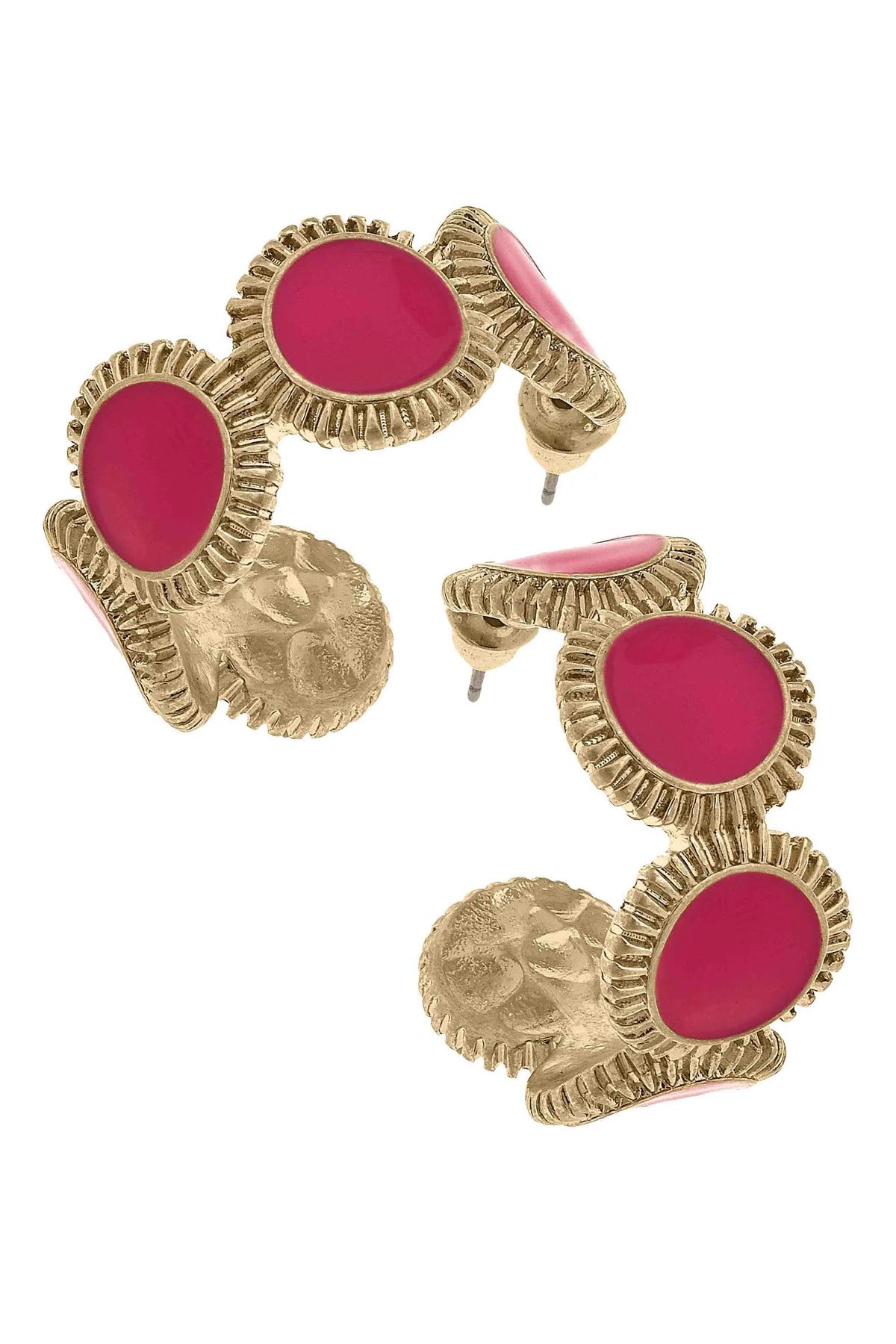 Bianca Earrings In Fuchsia