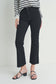 Sadie Jean Crop Flare Raw Hem In Black