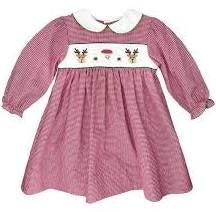 Petit Ami Santa & Deer Dress