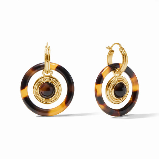 Julie Vos Madison 6 In 1 Charm Earring Tortoise Shell