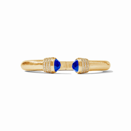 Julie Vos Luna Demi Cuff Iridescent Sapphire Blue