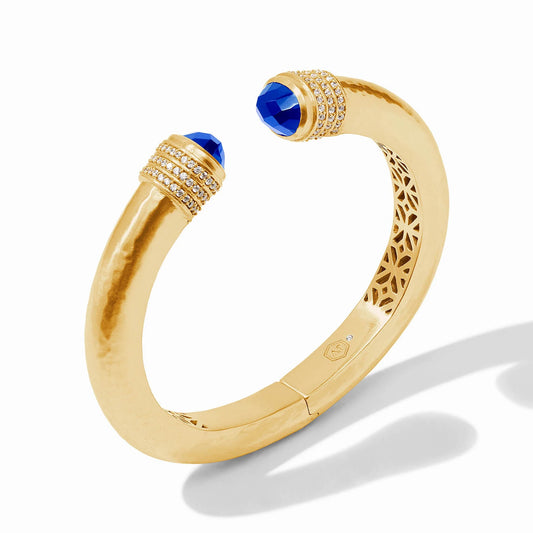 Julie Vos Luna Demi Cuff Iridescent Sapphire Blue