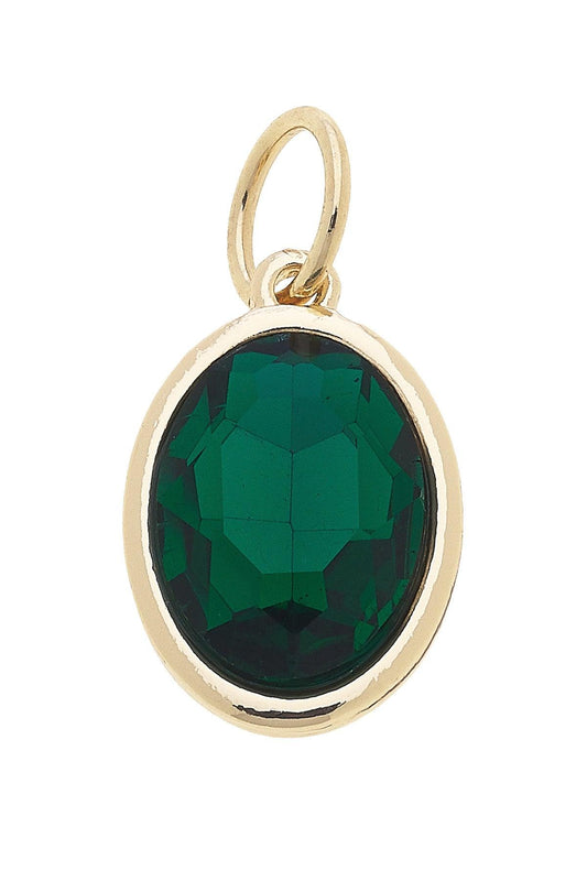 May Birth Stone Charm