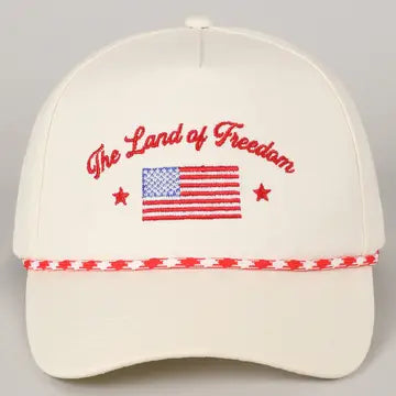 The Land Of Freedom Trucker Hat In Red