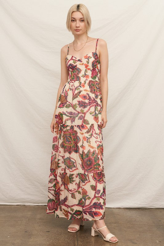 Autumn Bloom Maxi Dress