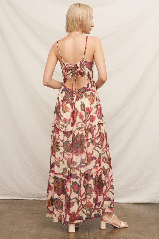 Autumn Bloom Maxi Dress