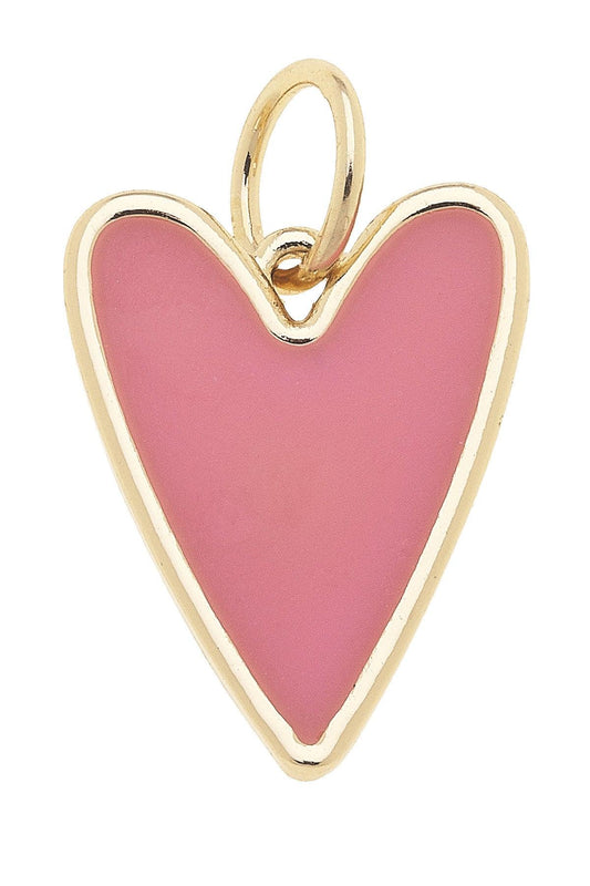 Heart Charm In Pink