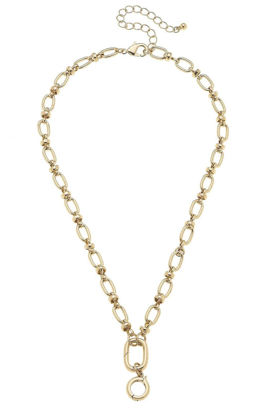 Lilah Cable Link Charm Necklace