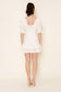 Light Peach Eyelet Tiered Mini Dress