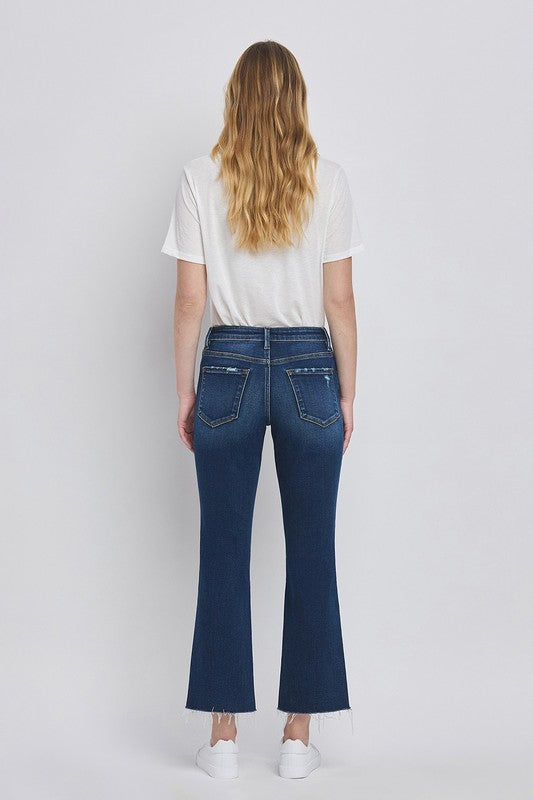 Heather Mini Ankle Bootcut Jeans