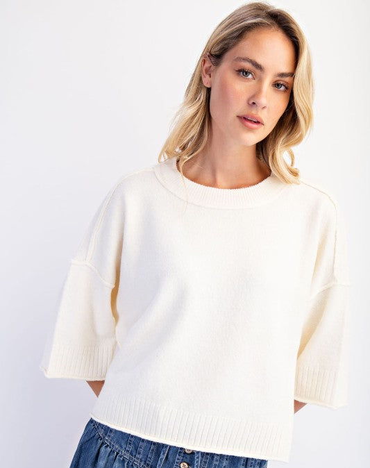 Friends Forever Sweater In Ivory
