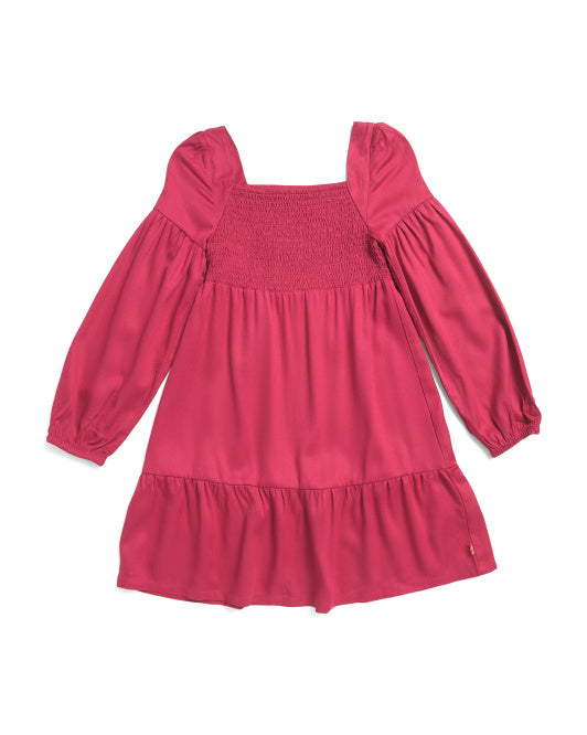 Girls Pinky Red Dress