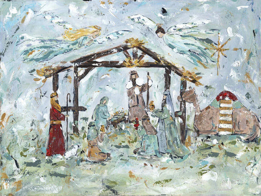 Chelsea McShane Art The Nativity Canvas