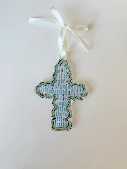Chelsea McShane Faithful Cross Ornament