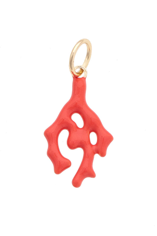 Coral Branch Charm In Pink