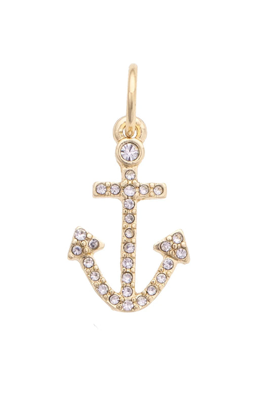 Pave Anchor Charm