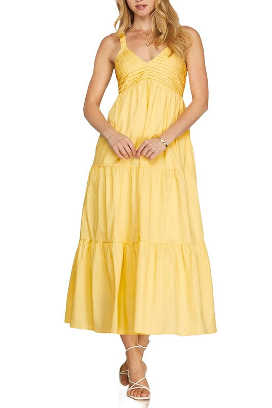 Florida Sunshine Maxi Dress In Yellow