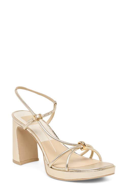 Dolce Vita Odete Gold Leather Heel