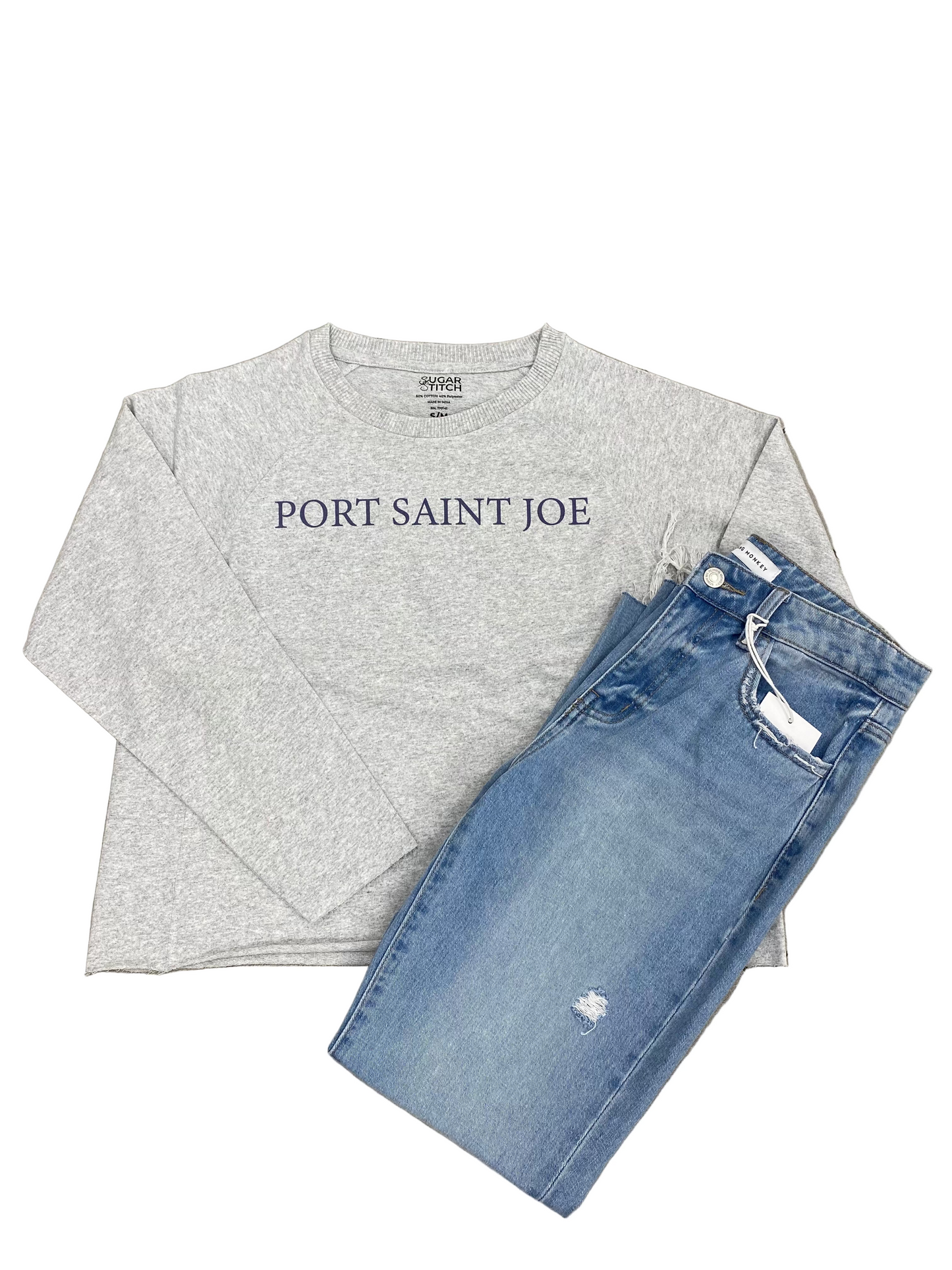 Port Saint Joe LS Cropped Tee